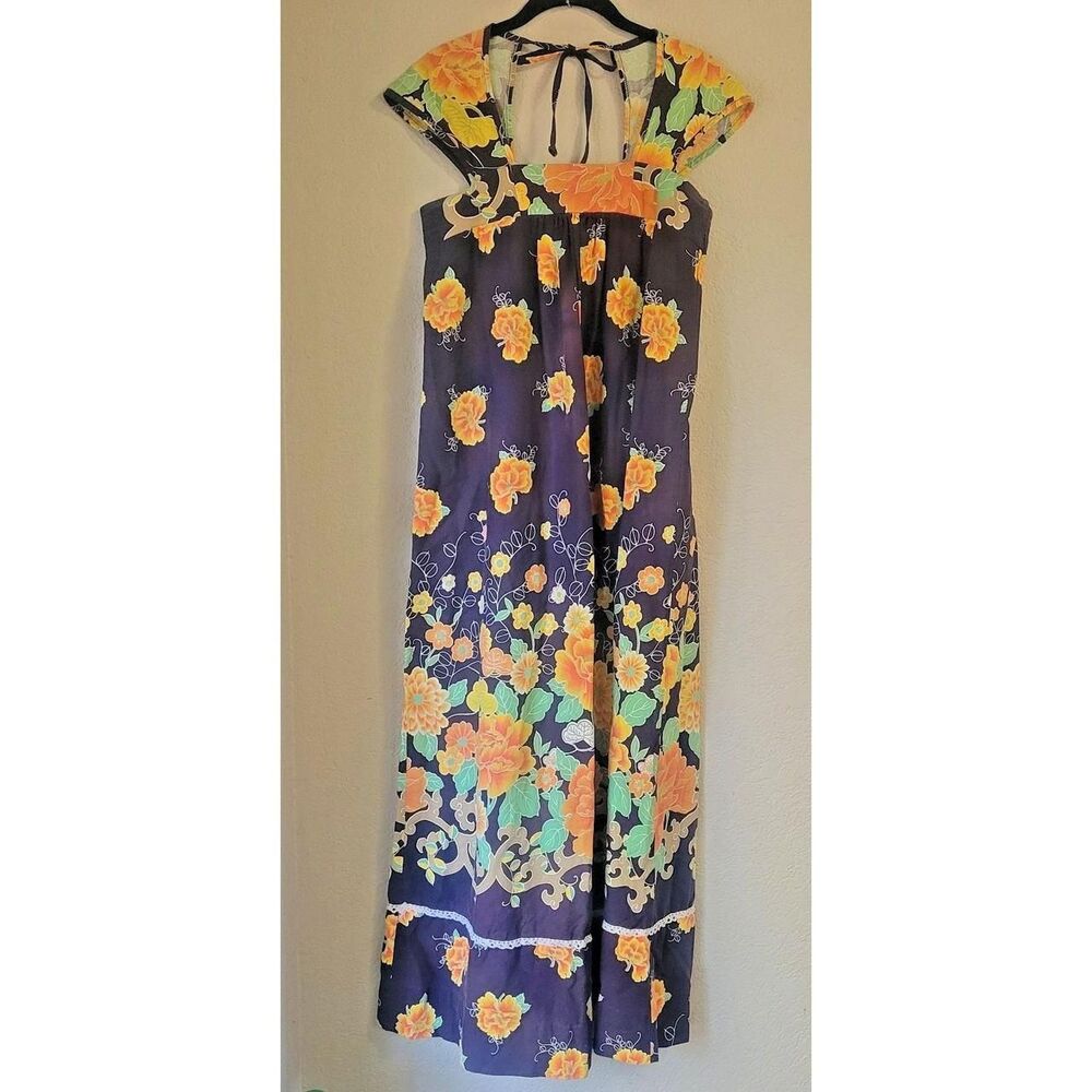 Jcpenney Women's Black and Orange Dress
